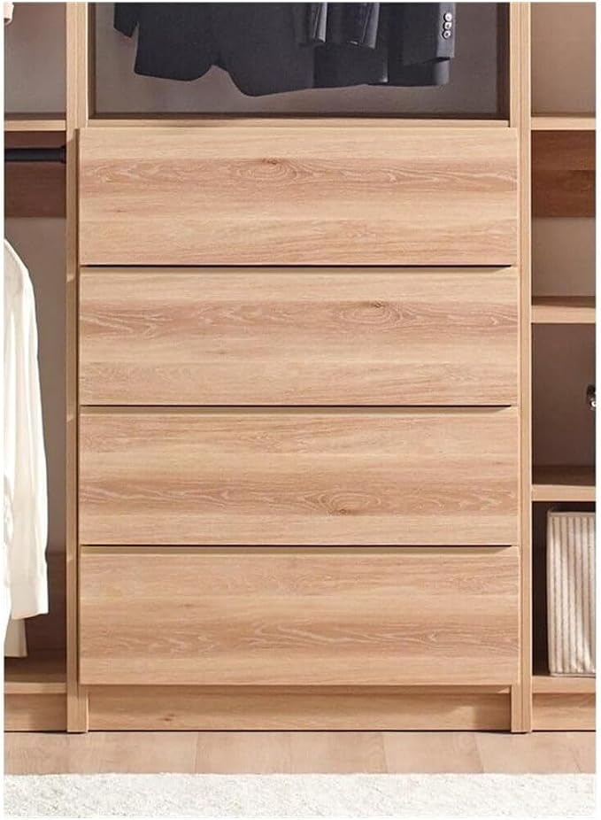 Maykoosh Closet System Organizer - Customizable Walk-in Wardrobe Storage Oak/Model ADE 3 Closet