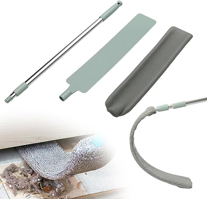 2026 New Retractable Gap Dust Cleaner, Upgraded Extendable Microfiber Duster with Bendable & Removable Head, Washable Dusting Brush for Home, Kitchen, Car & Hard-to-Reach Areas (1)