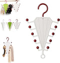 V-Shaped Double-Sided Closet Organizer Hanger, Multi-Functional V-Shaped Double Sided Hanger Storage Rack, Vertical Closet Storage Rack for Shirts, Light Jackets, Hats, Scarves (1, Red)