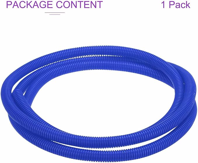 DMiotech 100ft Wire Loom Split Tubing 1/2 Inch(12.7mm) ID, Cord Protectors from Pet Flexible Conduit Cable Management for Office Home Garden, Blue