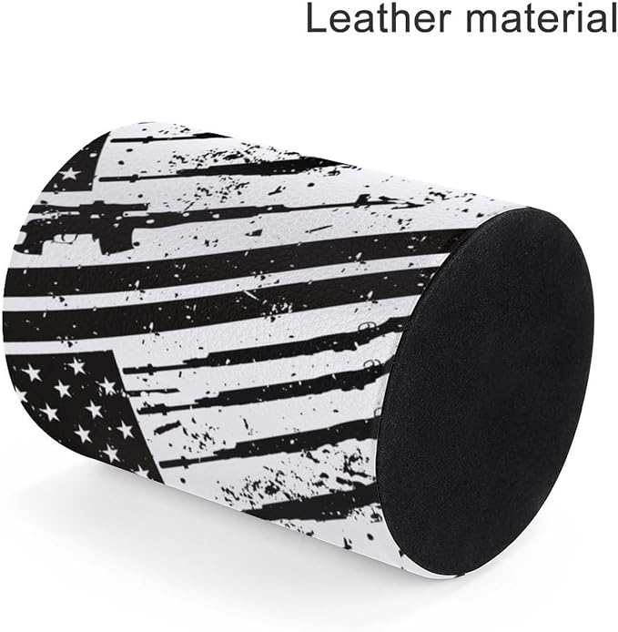 American Flag Pen Holder Pencil Cup for Desk Organizer | Cute Makeup Brush Holder PU Multifunctional Office Suppliesfor Decor Home Classroom School
