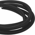 DMiotech 20ft Wire Loom Split Tubing 1 1/4 Inch(31.8mm) ID, Cord Protectors from Pet Flexible Conduit Cable Management for Office Home Garden, Black