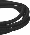 DMiotech 20ft Wire Loom Split Tubing 1 Inch(25.4mm) ID, Cord Protectors from Pet Flexible Conduit Cable Management for Office Home Garden, Black