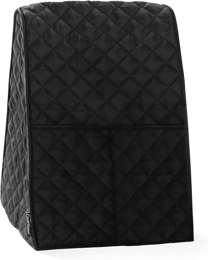 Covermates Keepsakes - Rounded Top Appliance Cover - Dust Protection - Stain Resistant - Washable - Appliance Cover, Black