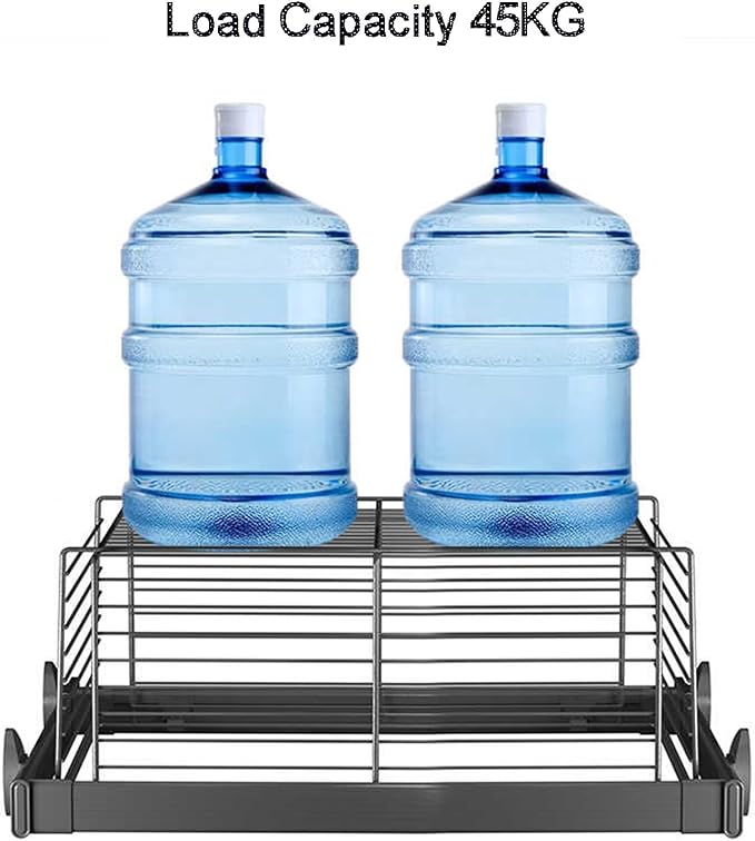 Adjustable Width Pull-Out Clothing Storage Basket,Pull Out Drawer Organizer Containers Storage Bin,for Home Office Bedroom Laundry Room(Color2,456x(470-520) x272mm)