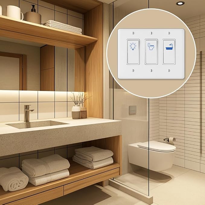 780 Pcs Light Switch Sticker Labels, 62 Designs Transparent Switch ID Sticker Blue Switchboard Label Decals for Home Kitchen Bathroom Office School