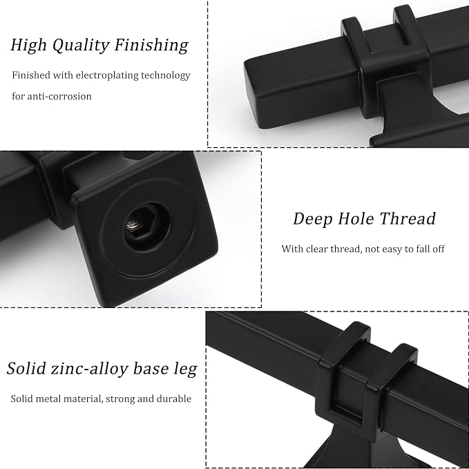 30 Pack 6-1/4 Inch Cabinet Pulls Black Cabinet Handles Matte Black Drawer Pulls Kitchen Cabinet Handles Kitchen Cabinet Hardware