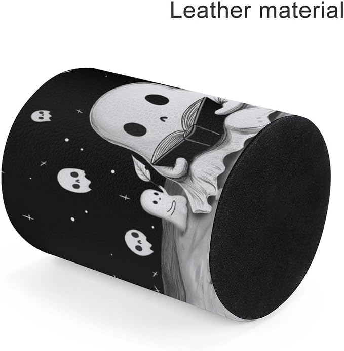 Cute Ghosts Pen Holder Pencil Cup for Desk Organizer | Cute Makeup Brush Holder PU Multifunctional Office Suppliesfor Decor Home Classroom School