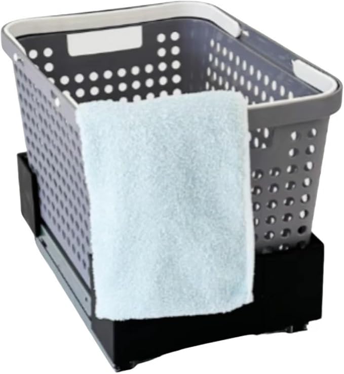 Closet Pull-Out Baskets,Removable Storage Basket,Clothing Pull Out Basket,for Pantry/Laundry/Bathroom/Mudroom(Color1)