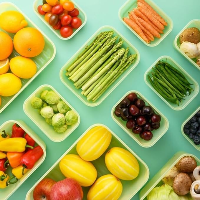LocknLock Fresh-Block Plastic Food Storage Container | Produce Storage Containers for Fridge | Vegetable & Fruit Storage Containers for Fridge, Airtight Storage, Microwave & Dishwasher Safe, 760ml
