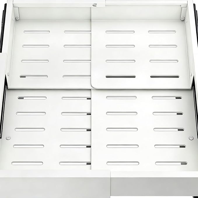 Pull Out Cabinet Organizer Telescopic Storage Basket | Slide Out Drawers for Home Pantry Laundry Apartment Dorm Corner Desk Dresser