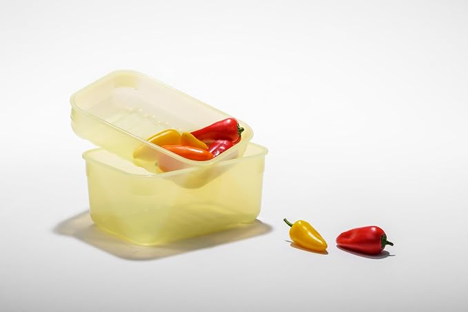 LocknLock Fresh-Block Plastic Food Storage Container | Produce Storage Containers for Fridge | Vegetable & Fruit Storage Containers for Fridge, Airtight Storage, Microwave & Dishwasher Safe, 3.2L