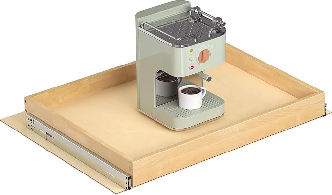 Pull Out Cabinet Organizer, 29" W x 21" D | Soft Close Pull Out Drawers for Cabinets with Heavy Duty Slides, Wood Slide Out Drawers for Kitchen Cabinets