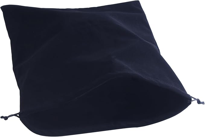 SANSAM Extra Large Drawstring Velvet Dust Bag,3pcs Black 12''x16'' Dust Cover Storage Bags for Purses, Handbags, Travel Storage Pouch for Shoes, Boots
