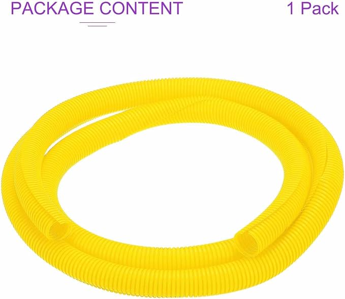 DMiotech 10ft Wire Loom Split Tubing 1 1/4 Inch(31.8mm) ID, Cord Protectors from Pet Flexible Conduit Cable Management for Office Home Garden, Yellow