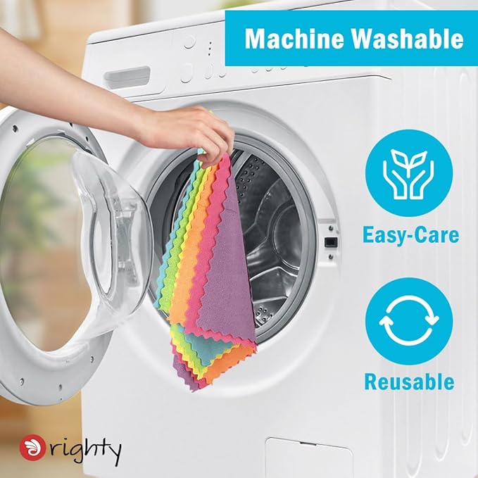 Orighty Microfiber Cleaning Cloth, 100 Pack Highly Absorbent Cleaning Supplies, Lint Free Kitchen Towels Cleaning Rags, Microfiber Towels for Cars, House, Window, 12x11 inch
