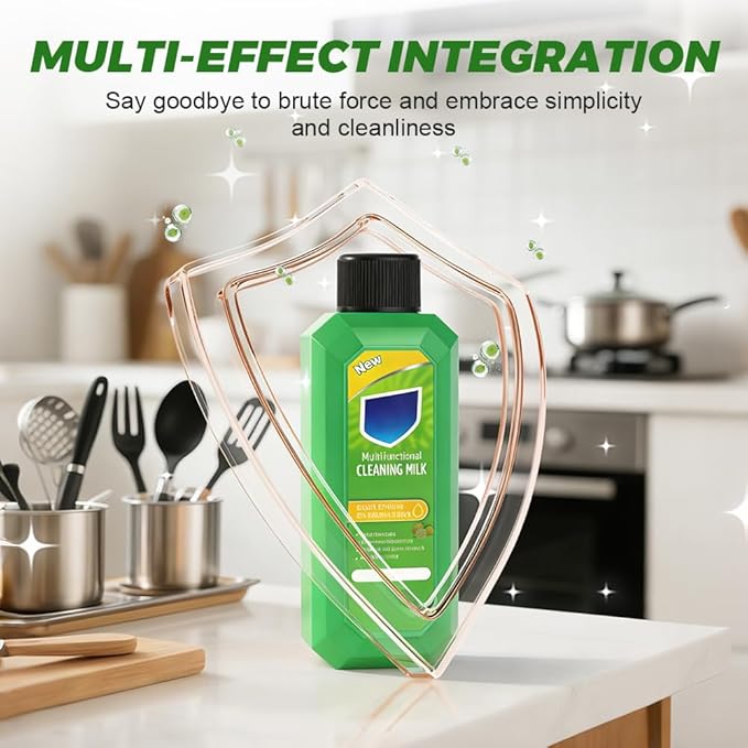 2026 New Cleaning Milk House Cleaner 10.6 oz, Powerful Multifunctional Concentrated Cleaner, Multi-purpose Powerful Cleaners for Household Kitchen (2)