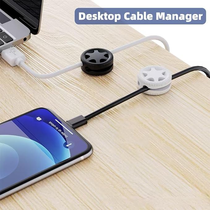 319pcs Cable Management Organizer Kit, Desk Cord Organizer, 98 Adhesive Cable Clips Holder, 17 Reusable Cable Strap, 4 Cable Sleeve Split, and 200 Nylon Cable Zip Ties (White)