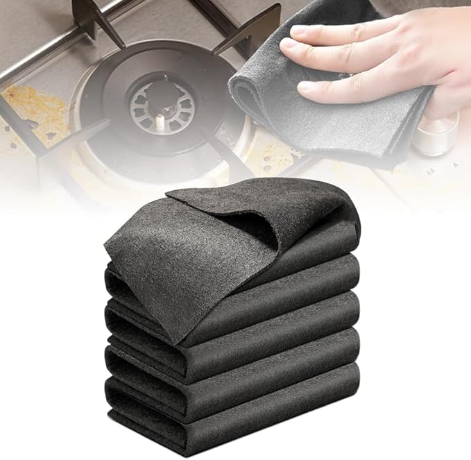Wegodal Thickened Magic Cleaning Cloth, 2026 Upgrade Reuseable Streak Free Microfiber Cloth Microfiber Cleaning Cloth, Multipurpose Miracle Rags for Kitchen, Window, Glass, Cars (10Pcs, 12X12in)