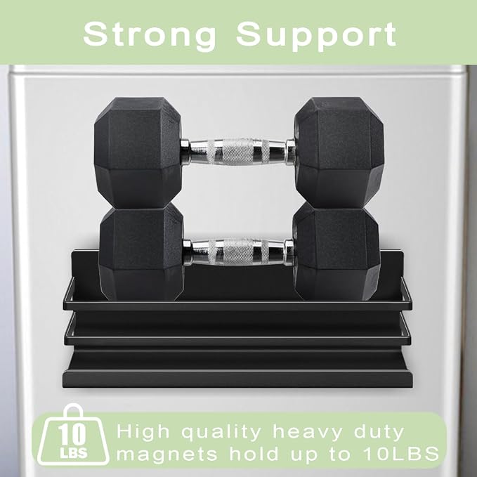 Magnetic Cup Holder for Fridge, Heavy-Duty 2 Packs magnetic water bottle holder for Stanley 30/40 oz Tumbler, Magnetic Spice Organizer Racks - Refrigerator Seasoning Organization Shelves for Kitchen