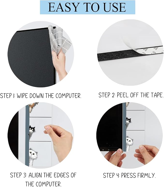 Computer Monitor Memo Board, Sticky Note Holder, Monitor Side Note Board, Acrylic Desk Organizer with 100Pcs Notes for Office Worker Men Women, Home Desktop and Office Desk, Gifts for Dog Lovers