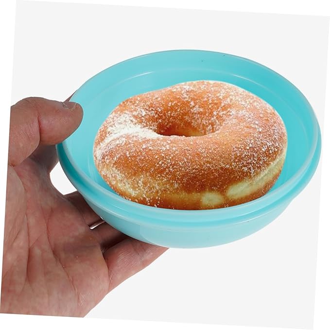 MAGICLULU 2pcs Doughnut Box for Kitchen Countertop Airtight Bread Containers for Storage