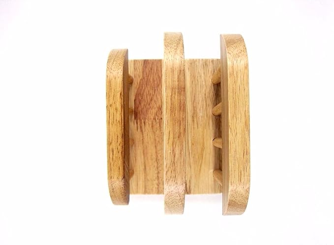 LENITH Wooden Dual Cutting Board Rack Chopping Board Organizer Stand Holder Kitchen