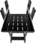 Keyboard mount-1U Sliding Shelf 19in Mount Keyboard Shelf Tray 4 Post Rack Mount Adjustable Depth 13.75 to 21.75inch for 19" Server Network Rack&Cabinet (Rack drawer-350)