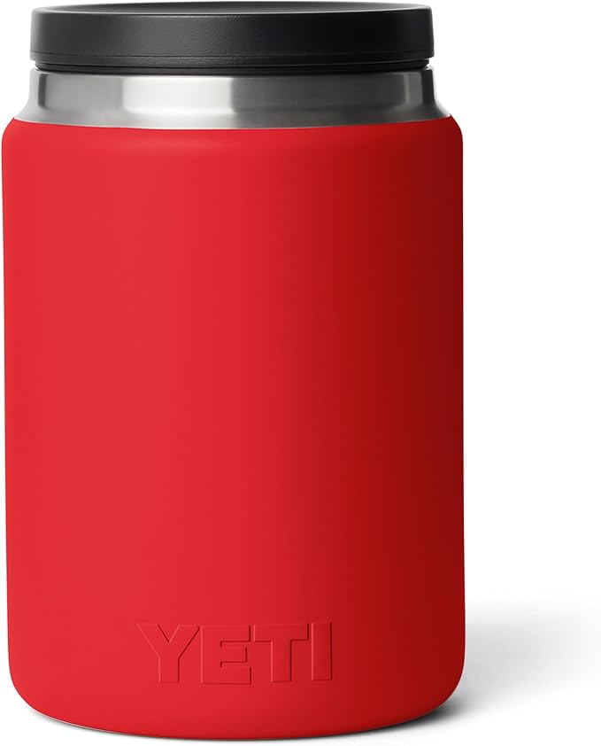 YETI Rambler 24 oz Food Jar, Vacuum Insulated, Stainless Steel, With Airtight Lid, Rescue Red