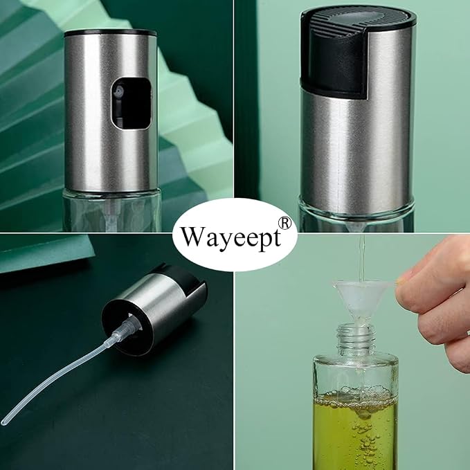Olive Oil Sprayer for Cooking Oil Spritzer Mister for Air Fryer Canola Vinegar Vegetable Oil Portable Mini Bottle Kitchen Gadgets for BBQ/Pan/Salads/Baking (1 Pack)