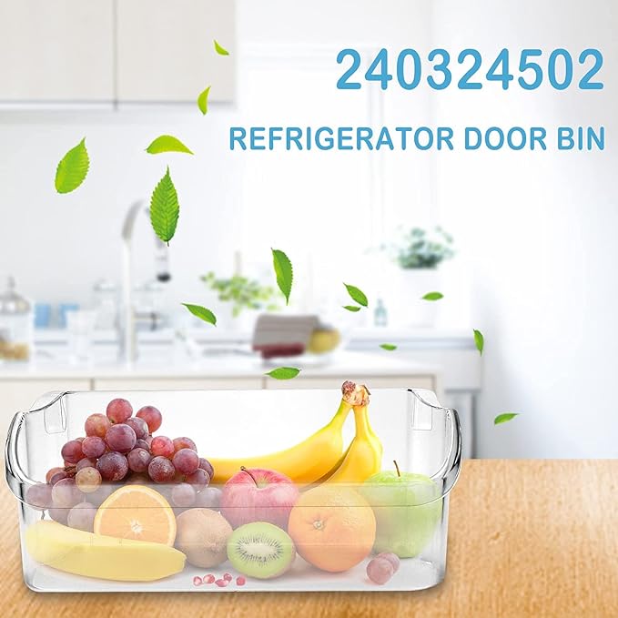 [2 PACK] AMI PARTS 240324502 Refrigerator Door Bin Shelf | Compatible with cro-sley,frigi-daire,ken-more Replace 844402,AP2549806,PS429767,EAP429767