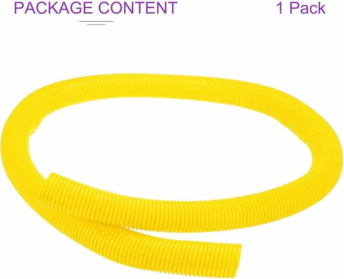 DMiotech 6.6ft Wire Loom Split Tubing 2 Inch(50.8mm) ID, Cord Protectors from Pet Flexible Conduit Cable Management for Office Home Garden, Yellow