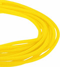 DMiotech 50ft Wire Loom Split Tubing 3/8 Inch(9.5mm) ID, Cord Protectors from Pet Flexible Conduit Cable Management for Office Home Garden, Yellow