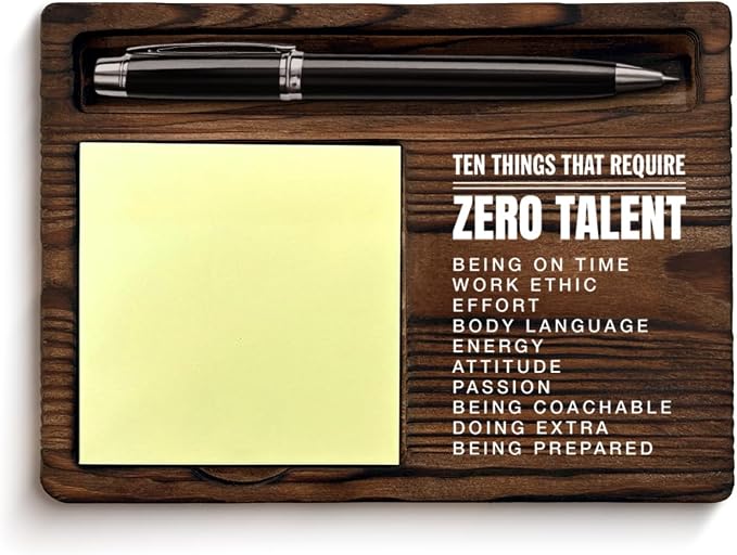 Motivational Sticky Note Holder Inspirational Gifts Self-Stick Note Pad Holders Positive Home Office Decor