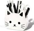 Tenceur Cat Pen Holder Cute Cat Large Capacity Pencil Holder Funny Office Decor Pencil Cup Pot Desk Organizer for Office Makeup Brush Holders Back to School Funny Gift for Coworkers Women