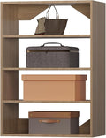 ROOMTEC 19.5" Shelf Short Tower Closet Unit, Modular Closet System with Shelf, Wardrobe Organizer for Bedroom or Walk-in Closet, Wall Mounted, Customizable Clothes Storage Unit, Wood