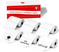 Phomemo 1.97"x1.18"(50x30mm) Label, 6 Rolls M110/M110S/M120/M200/M220 Thermal Paper - Multi-Purpose Square Self-Adhesive Label, 230 Labels/Roll, Black on White, Total of 1380 PCS