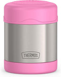 THERMOS FUNTAINER Kids Food Jar, 10oz, Light Pink | Kid-Friendly Stainless Steel Insulated Food Container, Keeps Food Hot or Cold Longer for School & Play, BPA Free