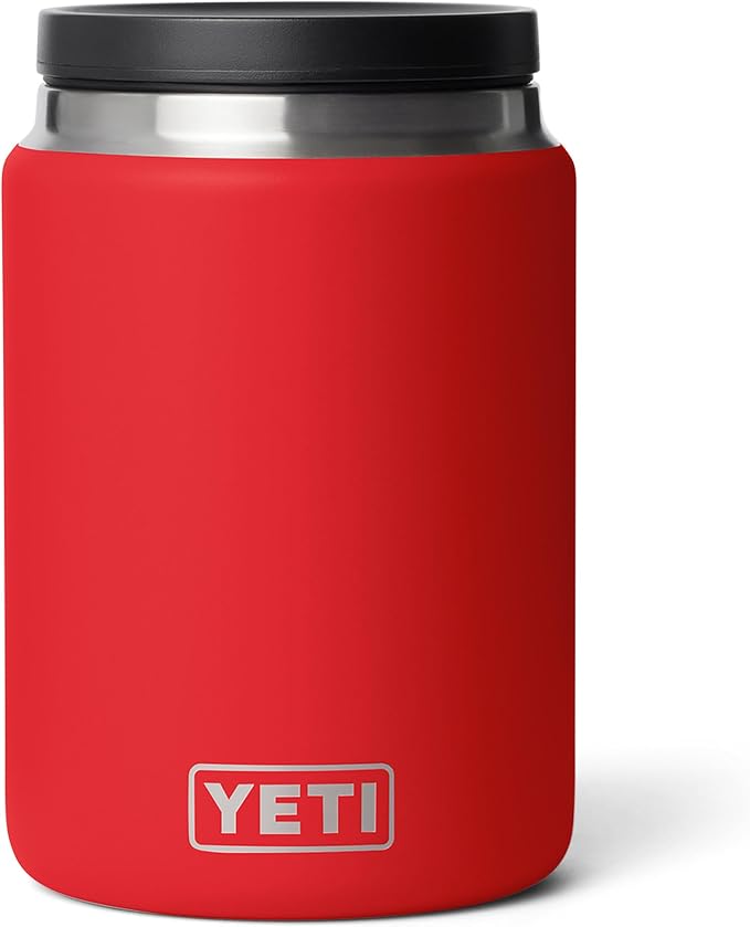 YETI Rambler 24 oz Food Jar, Vacuum Insulated, Stainless Steel, With Airtight Lid, Rescue Red