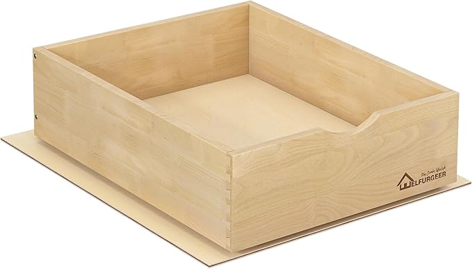 WelFurGeer Soft Close Pull Out Drawers for Kitchen Cabinets, 17" W x 21" D Pull Out Cabinet Organizer, Premium Birchwood Pull-Out Cabinet Drawers, Smooth Slide-Out Shelves for Kitchen Cabinets