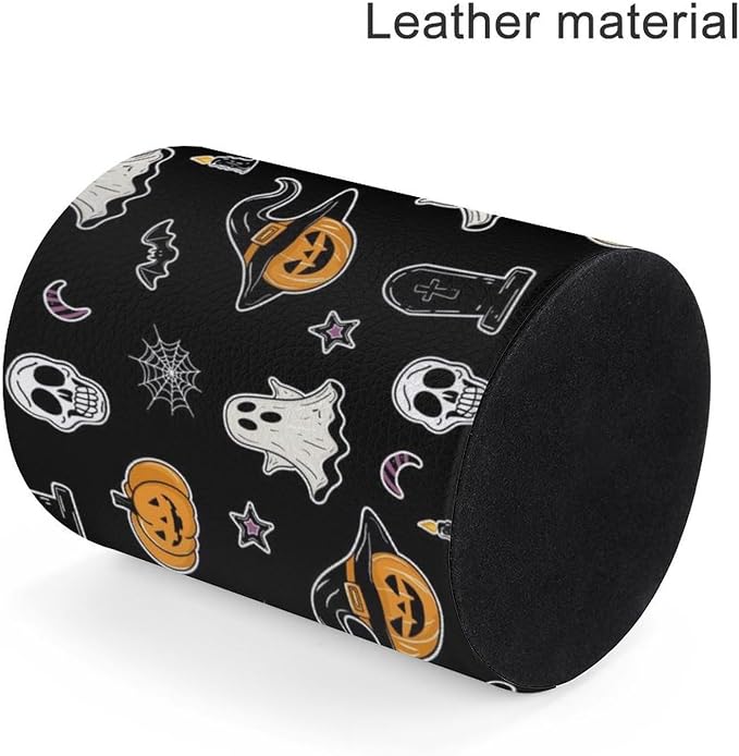 Halloween Spider Web Ghost Pen Holder Pencil Cup for Desk Organizer | Cute Makeup Brush Holder PU Multifunctional Office Suppliesfor Decor Home Classroom School