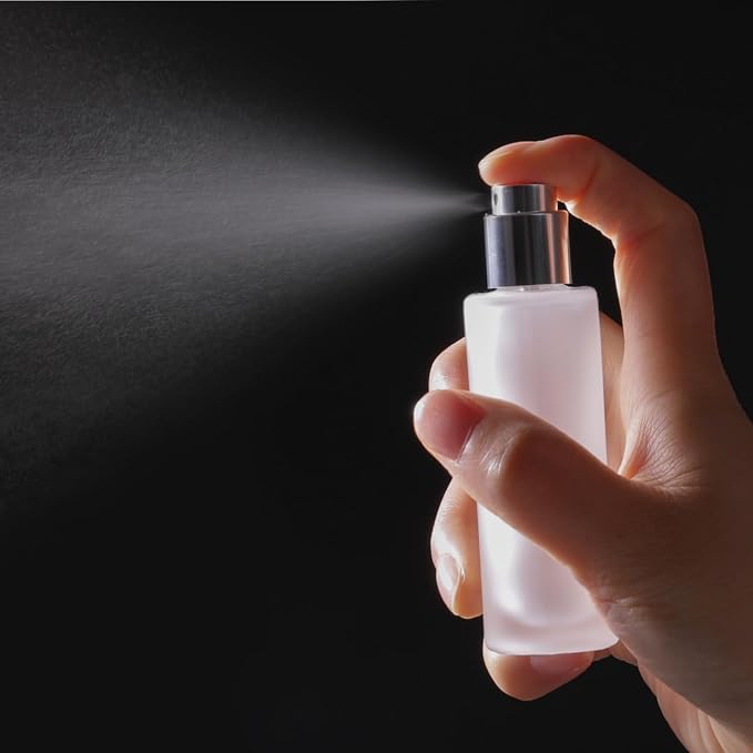 50ml/1.7 Oz Glass Spray Bottle Perfume Atomizer,Perfume Travel Refillable Spray Bottle Empty with 3 Kinds of Dispenser (B1)