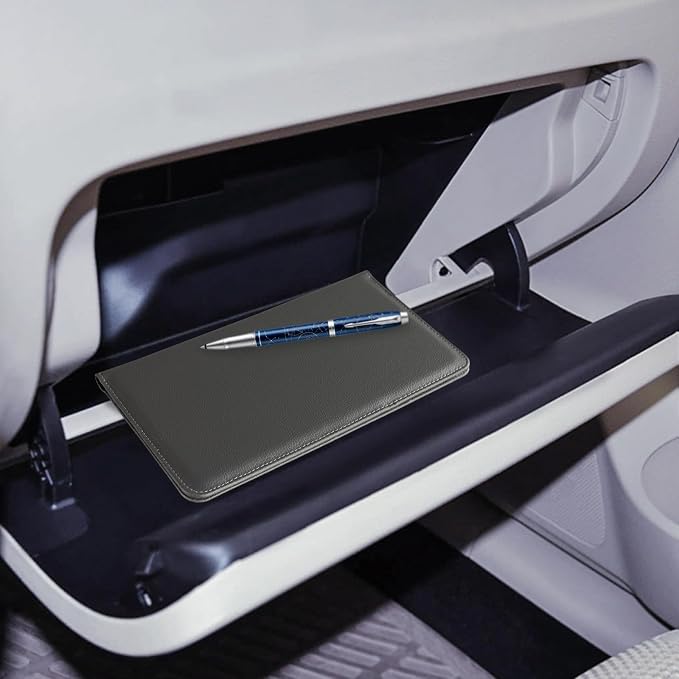 CoBak Car Registration and Insurance Holder | Vehicle Glove Box Organizer, Auto Truck Compartment Document Case with Magnetic Closure for Insurance & Driver License