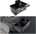 For Double Layer Center Console Hanging Organizer Box&Large Cup Holder Compatible with 2019-2026 Silverado/Sierra 1500& 2020-2026 Silverado/Sierra 2500/3500 Accessories(Split-Bench Folding Seat Only)
