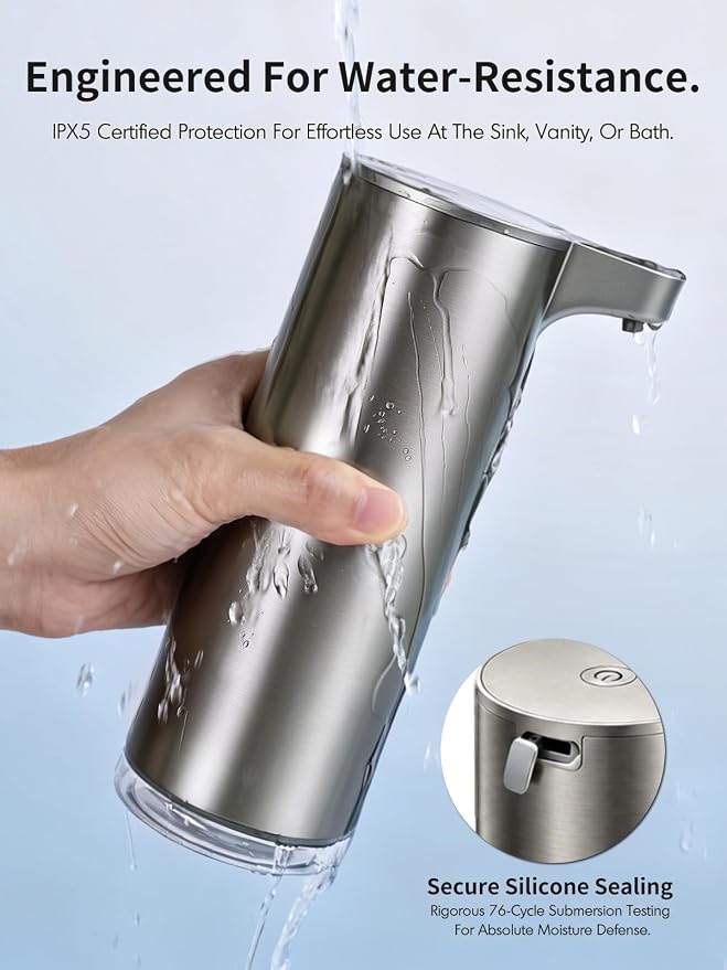 Automatic Soap Dispenser Touchless Foaming: Stainless Steel Free Touch