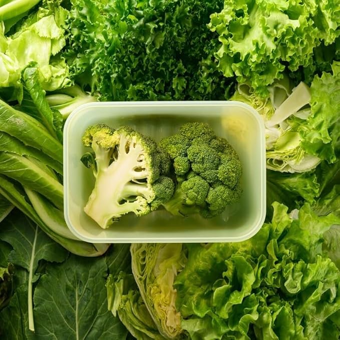LocknLock Fresh-Block Plastic Food Storage Container | Produce Storage Containers for Fridge | Vegetable & Fruit Storage Containers for Fridge, Airtight Storage, Microwave & Dishwasher Safe, 760ml