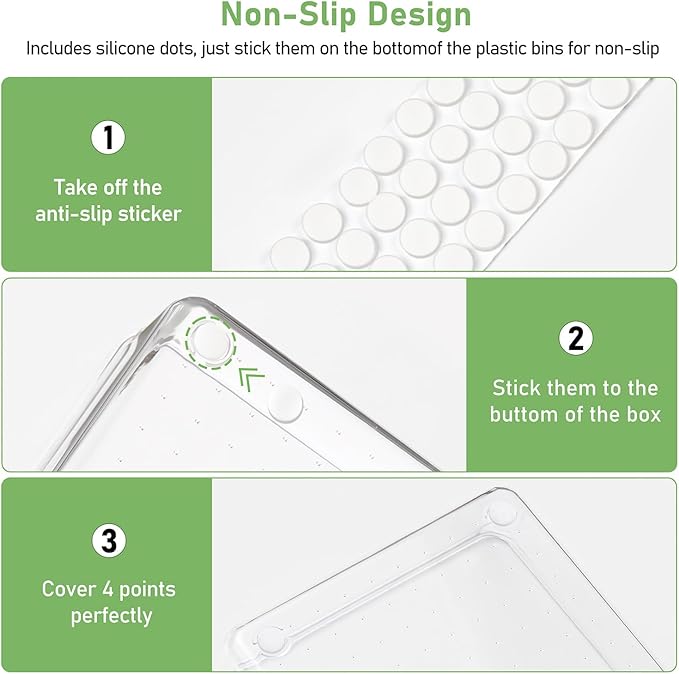 8 PCS Clear Plastic Drawer Organizer Tray, Acrylic Vanity Bathroom Drawer Organizers Trays, Small Desk Drawer Organizer Bins for Cosmetic, Makeup, Kitchen, Office, Drawer Divider Organization