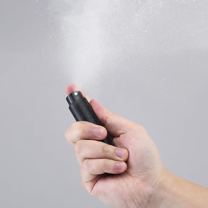 Fusupak Perfume Atomizer Travel Bottle Refillable: Cologne Sprayer Portable for Men - Mini Spray Empty for Refill - 8ml Small Size Grey