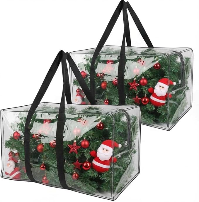 Heavy Duty Extra Large Moving Bags,149 Gallon Jumbo Packing Bags,Huge Moving Storage Bags with Strong Zippers & Carrying Handles,Reusable Big Moving Storage Bags for College Dorm Travel 2Pack,Clear