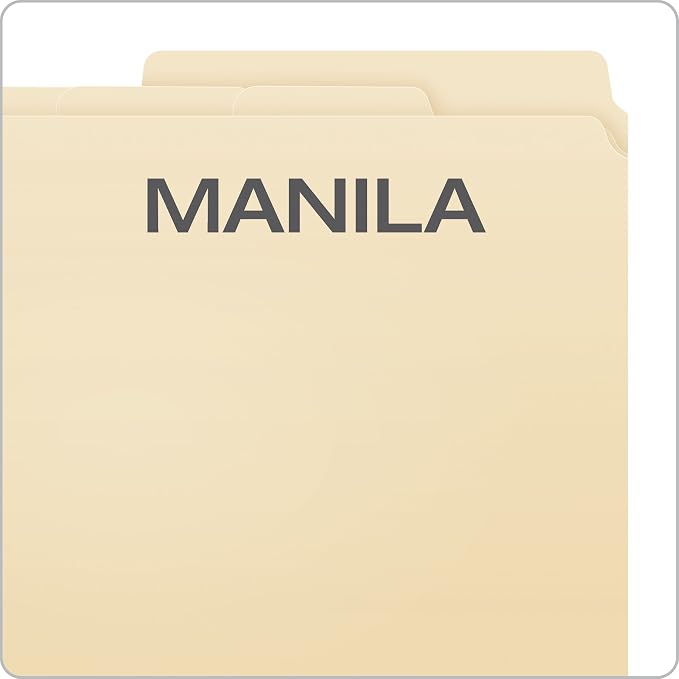 Pendaflex Divide It Up File Folders,Paper and Documents Organizer,Folder with Pockets,Manila File Organizer for School,Home and Office,Letter Size,(10770),24 Count (Pack of 10)